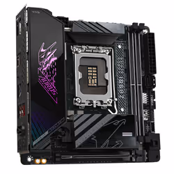 GIGABYTE Carte mère Z890I AORUS ULTRA - Prend en charge les processeurs Intel Core Ultra (Série 2), VRM à 8+1+2 phases, jusqu'à 8800MHz DDR5 (OC), 1xPCIe 5.0 + 1xPCIe 4.0, Wi-Fi 7, LAN 2.5GbE, Thunderbolt 4