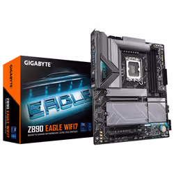 GIGABYTE Carte mère Z890 EAGLE WIFI7 - Prend en charge les processeurs Intel Core Ultra (Série 2), VRM à 14+1+2 phases, jusqu ...