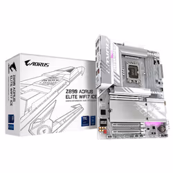 GIGABYTE Carte mère Z890 AORUS ELITE WIFI7 ICE - Prend en charge les processeurs Intel Core Ultra (Série 2), VRM à 16+1+2 pha ...