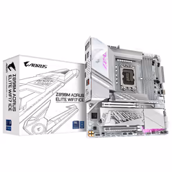 GIGABYTE Carte mère Z890M AORUS ELITE WIFI7 ICE - Prend en charge les processeurs Intel Core Ultra (Série 2), VRM à 12+1+2 ph ...
