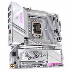 GIGABYTE Carte mère Z890M AORUS ELITE WIFI7 ICE - Prend en charge les processeurs Intel Core Ultra (Série 2), VRM à 12+1+2 phases, jusqu'à 8800MHz DDR5 (OC), 1xPCIe 5.0 + 2xPCIe 4.0, Wi-Fi 7, LAN 2.5GbE, USB 4