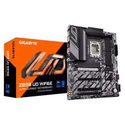 GIGABYTE Carte mère Z890 UD WIFI6E - Prend en charge les processeurs Intel Core Ultra (Série 2), VRM à 12+1+2 phases, jusqu'à ...