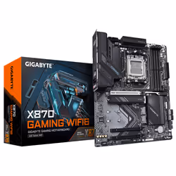 GIGABYTE X870 GAMING WIFI6 Carte Mère - Prend en charge les processeurs AMD Ryzen 9000, 8+2+2 phases VRM, jusqu'à 8000MHz DDR ...