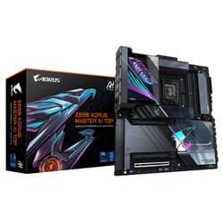 GIGABYTE Z890 AORUS MASTER AI TOP Carte Mère - Prend en charge les processeurs Intel Core Ultra (Série 2), VRM 20+1+2 phases, jusqu'à 9500MHz DDR5 (OC), PCIe 5.0 M.2, Wi-Fi 7, Thunderbolt 4