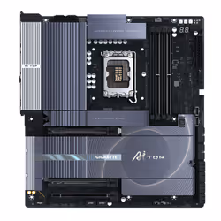 GIGABYTE Z890 AI TOP Carte mère - Processeurs Intel Core Ultra (Série 2), VRM 16+1+2 phases, jusqu'à 9500 MHz DDR5 (OC), 1xPCIe 5.0 + 3xPCIe 4.0 M.2, Wi-Fi 7, LAN 10 GbE, Thunderbolt 5