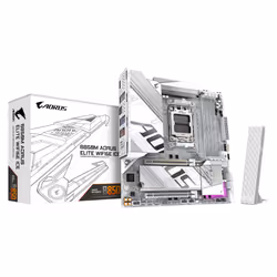 GIGABYTE B850M AORUS ELITE WIFI6E ICE Carte Mère - Processeurs AMD Ryzen Série 9000, 12+2+1 phases VRM numériques, jusqu'à 82 ...