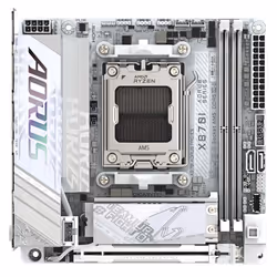 GIGABYTE X870I AORUS PRO ICE Carte mère - Compatible avec les processeurs AMD Ryzen série 9000, VRM 8+2+1 phases, jusqu'à 8400 MHz DDR5 (OC), 1xPCIe 5.0 M.2 + 1xPCIe 4.0 M.2, WI-FI 7, LAN 2,5 GbE, USB 4 - Vue supplémentaire 5