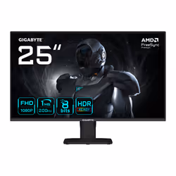 GIGABYTE GS25F2 Écran Gaming 25" FHD - 1920 x 1080, 200Hz, 1ms, 300 cd/m², Display HDR 10, HDMI 2.0, DisplayPort 1.4, 62,2 cm ...