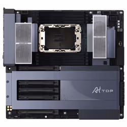 GIGABYTE W790 AI TOP Carte mère - Processeurs Intel Xeon, VRM 16+2+2 phases, jusqu'à 5600 MHz DDR5 (OC), 4xPCIe 5.0 + 2xPCIe 4.0 M.2, Wi-Fi 7, LAN 10 GbE, Thunderbolt 4