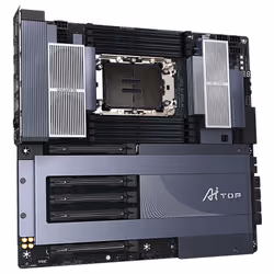 GIGABYTE W790 AI TOP Carte mère - Processeurs Intel Xeon, VRM 16+2+2 phases, jusqu'à 5600 MHz DDR5 (OC), 4xPCIe 5.0 + 2xPCIe 4.0 M.2, Wi-Fi 7, LAN 10 GbE, Thunderbolt 4