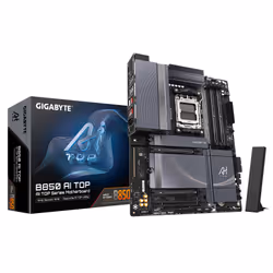 GIGABYTE B850 AI TOP Carte Mère - Processeurs AMD Ryzen Série 9000, 16+2+2 phases VRM numériques, jusqu'à 8600MHz DDR5 (OC), ...