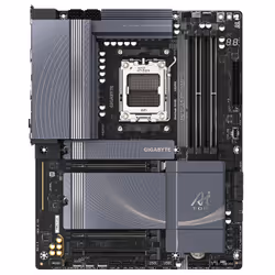 GIGABYTE B850 AI TOP Carte Mère - Processeurs AMD Ryzen Série 9000, 16+2+2 phases VRM numériques, jusqu'à 8600MHz DDR5 (OC), 2xPCIe 5.0 + 1xPCIe 4.0 M.2, LAN 10GbE, WIFI 7, USB 3.2 Gen 2x2