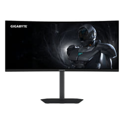 GIGABYTE GS34WQCA Écran Gaming Incurvé 34" WQHD – 3440 x 1440, 1500R, 120Hz, 1ms, 300 cd/m², FreeSync Premium, HDR Ready, HDMI 2.0, DisplayPort 1.4