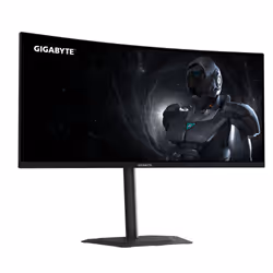 GIGABYTE GS34WQCA Écran Gaming Incurvé 34" WQHD – 3440 x 1440, 1500R, 120Hz, 1ms, 300 cd/m², FreeSync Premium, HDR Ready, HDMI 2.0, DisplayPort 1.4 - Vue supplémentaire 3