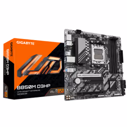 GIGABYTE B850M D3HP Carte Mère - Processeurs AMD Ryzen Série 9000, 5+2+2 phases VRM numériques, jusqu'à 8200MHz DDR5 (OC), 1x ...