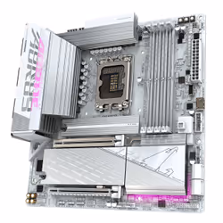 GIGABYTE B860M AORUS ELITE WF6E ICE Carte mère - Processeurs Intel Core Ultra, VRM 12+1+2+1 phases, jusqu'à 9200MHz DDR5, 1xPCIe 5.0 + 2xPCIe 4.0 M.2, LAN 2,5 GbE, WIFI 6E, USB 4 - Vue supplémentaire 4