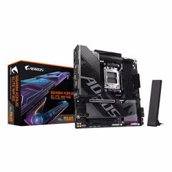 GIGABYTE B840M AORUS ELITE WIFI6E Carte Mère – Processeurs AMD Ryzen 9000, 10+2+2 phases VRM, jusqu’à 8200 MHz DDR5 (O.C.), 2 ...