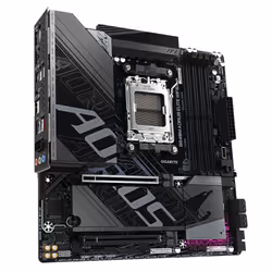 GIGABYTE B840M AORUS ELITE WIFI6E Carte Mère – Processeurs AMD Ryzen 9000, 10+2+2 phases VRM, jusqu’à 8200 MHz DDR5 (O.C.), 2 x M.2 PCIe 4.0, Wi-Fi 6E, LAN 2.5 GbE, USB 3.2 Gen 2