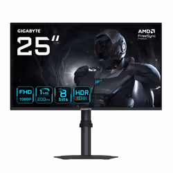 GIGABYTE G25F2 Moniteur Gaming 24,5" FHD – 1920 x 1080, 200Hz, 1ms, 300 cd/m², DisplayHDR 10, HDMI 2.0, DisplayPort 1.4, 62,2 ...