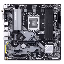GIGABYTE B760M D3HP WIFI6 Carte mère - Compatible avec les processeurs Intel Core 14e génération, VRM numérique 4+1+1 phases, jusqu'à 5600 MHz DDR5, 2x M.2 PCIe 4.0, Wi-Fi 6, LAN GbE, USB 3.2 Gen 1