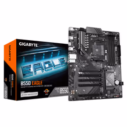 GIGABYTE B550 EAGLE Carte mère - Processeurs AMD Ryzen série 5000 G, VRM 10+3+1 phases, jusqu'à 3200 MHz DDR4, 1xPCIe 4.0 + 1 ...