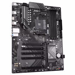 GIGABYTE B550 EAGLE Carte mère - Processeurs AMD Ryzen série 5000 G, VRM 10+3+1 phases, jusqu'à 3200 MHz DDR4, 1xPCIe 4.0 + 1xPCIe 3.0 M.2, LAN 1GbE, USB 3.2 Gen 2