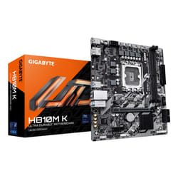 GIGABYTE H810M K Carte Mère – Processeurs Intel Core Ultra (Série 2), VRM 3+1+2 phases, jusqu'à 6400 MHz DDR5, 1 x M.2 PCIe 4.0, LAN 1 GbE, USB 3.2 Gen 1