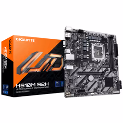 GIGABYTE H810M S2H Carte mère - Processeurs Intel Core Ultra (Série 2), VRM 4+1+2 phases, jusqu'à 6400 MHz DDR5, 1xPCIe 4.0 M ...