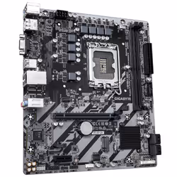GIGABYTE H810M S2H Carte mère - Processeurs Intel Core Ultra (Série 2), VRM 4+1+2 phases, jusqu'à 6400 MHz DDR5, 1xPCIe 4.0 M.2, LAN 1GbE, USB 3.2 Gen 1
