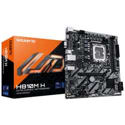 GIGABYTE H810M H Carte mère - Processeurs Intel Core Ultra (Série 2), VRM 4+1+2 phases, jusqu'à 6400 MHz DDR5, 1xPCIe 4.0 M.2, LAN 1GbE, USB 3.2 Gen 1
