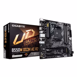 GIGABYTE B550M DS3H AC R2 Carte mère - Processeurs AMD Ryzen 5000, VRM 5+3 phases, jusqu'à 4733 MHz DDR4 (O.C.), 1x M.2 PCIe ...