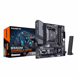 GIGABYTE B550M GAMING X WIFI6 Carte mère - Processeurs AMD Ryzen 5000, VRM 5+3 phases, jusqu'à 3200 MHz DDR4, 1x M.2 PCIe 4.0 ...
