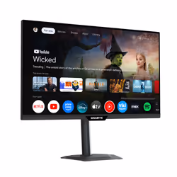 GIGABYTE M27QS Moniteur Intelligent 27” 2K QHD - Google TV, Affichage sans fil, 2560 x 1440, 180Hz, 1ms, 350 cd/m², FreeSync, Display HDR400, HDMI 2.0, DisplayPort 1.4 - Vue supplémentaire 2