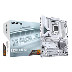 GIGABYTE B850 EAGLE ICE Carte Mère – Processeurs AMD Ryzen série 9000, VRM numérique 8+2+2 phases, jusqu’à 8200 MHz DDR5 (O.C), 1 x M.2 PCIe 5.0 + 2 x M.2 PCIe 4.0, LAN 2.5 GbE, USB 3.2 Gen 2
