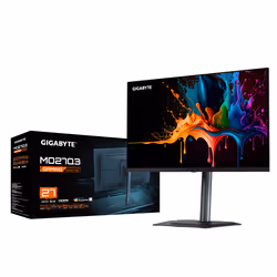 GIGABYTE MO27Q3 Moniteur Gaming OLED 27” QHD - 2560 x 1440, 360Hz, 0.03ms, 250 cd/m², G-Sync Compatible, FreeSync Premium Pro, Display HDR True Black 400, HDMI 2.1, DisplayPort 1.4 - Vue supplémentaire 5