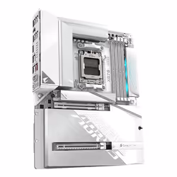 GIGABYTE X870 AORUS STEALTH ICE Carte Mère – Prend en charge les processeurs AMD Ryzen 9000, VRM numérique 16+2+2 phases, jusqu'à 8200 MHz DDR5 (OC), 2 x PCIe 5.0 + 2 x PCIe 4.0, Wi-Fi 7, LAN 5 GbE, USB 4 - Vue supplémentaire 4