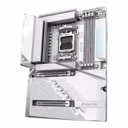 GIGABYTE X870 AORUS STEALTH ICE Carte Mère – Prend en charge les processeurs AMD Ryzen 9000, VRM numérique 16+2+2 phases, jusqu'à 8200 MHz DDR5 (OC), 2 x PCIe 5.0 + 2 x PCIe 4.0, Wi-Fi 7, LAN 5 GbE, USB 4 - Vue supplémentaire 5