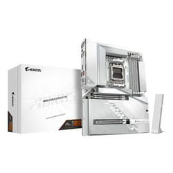 GIGABYTE B850 AORUS STEALTH ICE Carte Mère – Processeurs AMD Ryzen série 9000, VRM numérique 14+2+2 phases, jusqu’à 8200 MHz DDR5 (OC), 2 x M.2 PCIe 5.0 + 2 x PCIe 4.0, Wi-Fi 7, LAN 5 GbE, USB 3.2 Gen 2