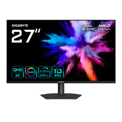 GIGABYTE GO27Q24A Moniteur Gaming OLED 27” 2K QHD - 2560 x 1440, 240Hz, 0.03ms, 400 cd/m², FreeSync Premium, G-Sync Compatible, HDMI 2.1, DisplayPort 1.4