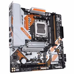 GIGABYTE B850M FORCE WIFI6E Carte Mère – Compatible avec les processeurs AMD Ryzen série 9000, VRM numérique 8+2+2 phases, jusqu'à 9600 MHz DDR5 (OC), 1 x M.2 PCIe 5.0 + 2 x M.2 PCIe 4.0, Wi-Fi 6E, LAN 2.5 GbE, USB 3.2 Gen 2 - Vue supplémentaire 3