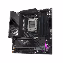 GIGABYTE X870M AORUS ELITE WIFI7 Carte Mère – Compatible avec les processeurs AMD Ryzen 9000, VRM numérique 14+2+2 phases, jusqu'à 8200 MHz DDR5 (OC), 1 x PCIe 5.0 + 1 x PCIe 4.0, Wi-Fi 7, LAN 2.5 GbE, USB 4 - Vue supplémentaire 3