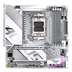 GIGABYTE X870M AORUS ELITE WIFI7 ICE Carte Mère – Compatible avec processeurs AMD Ryzen 9000, VRM numérique 14+2+2 phases, jusqu’à 8200 Hz DDR5 (O.C), 1× PCIe 5.0 + 1× PCIe 4.0, Wi-Fi 7, LAN 2.5 GbE, USB 4 - Vue supplémentaire 2