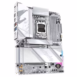 GIGABYTE X870 AORUS ELITE X3D ICE Carte Mère - Compatible avec processeurs AMD Ryzen 9000, VRM numérique 16+2+2 phases, jusqu'à 9000Hz DDR5 (OC), 2xPCIe 5.0 + 2xPCIe 4.0, Wi-Fi 7, LAN 2.5GbE, USB 4 - Vue supplémentaire 3
