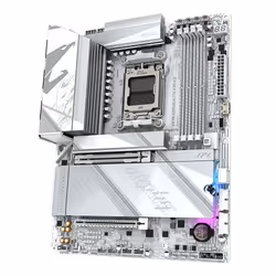GIGABYTE X870 AORUS ELITE X3D ICE Carte Mère - Compatible avec processeurs AMD Ryzen 9000, VRM numérique 16+2+2 phases, jusqu'à 9000Hz DDR5 (OC), 2xPCIe 5.0 + 2xPCIe 4.0, Wi-Fi 7, LAN 2.5GbE, USB 4 - Vue supplémentaire 4
