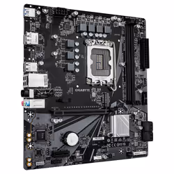 GIGABYTE H610M D3W WIFI6 Carte Mère - Prend en charge les processeurs Intel Core 14e génération, VRM 5+1+1 phases, jusqu'à 5600MHz DDR4, 1xPCIe 3.0 M.2, Wi-Fi 6, LAN 1GbE, USB 3.2 Gen 1 - Vue supplémentaire 3
