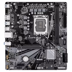 GIGABYTE B760M H V2 Carte Mère - Prend en charge les processeurs Intel Core 14e génération, VRM numérique 5+1+1 phases, jusqu’à 8000MHz DDR5 (O.C.), 1xPCIe 4.0 M.2, LAN 1GbE, USB 3.2 Gen1 - Vue supplémentaire 2