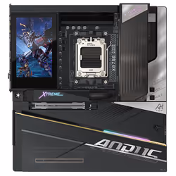 GIGABYTE X870E AORUS XTREME X3D AI TOP Carte Mère - Prend en charge les processeurs AMD Ryzen série 9000, VRM 24+2+2 phases, jusqu'à 9000MHz DDR5 (O.C.), 2xPCIe 5.0 M.2 + 3xPCIe 4.0 M.2, Wi-Fi 7, LAN 10GbE, USB 4 - Vue supplémentaire 2