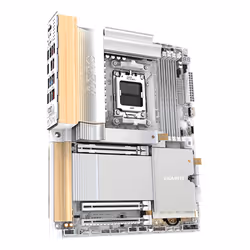 GIGABYTE X870E AERO X3D WOOD Carte Mère - Prend en charge les processeurs AMD Ryzen 9000, VRM numérique 16+2+2 phases, jusqu’à 9000Hz DDR5 (O.C.), 2xPCIe 5.0 + 2xPCIe 4.0, Wi-Fi 7, LAN 5GbE, USB 4 - Vue supplémentaire 3