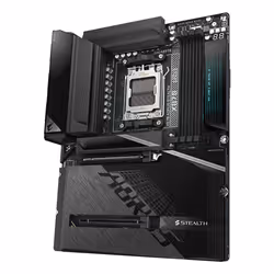 GIGABYTE X870 AORUS STEALTH Carte Mère - Prend en charge les processeurs AMD Ryzen 9000, VRM numérique 16+2+2 phases, jusqu’à 8200MHz DDR5 (O.C.), 2xPCIe 5.0 + 2xPCIe 4.0, Wi-Fi 7, LAN 5GbE, USB 4 - Vue supplémentaire 4