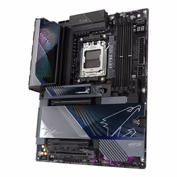 GIGABYTE X870E AORUS MASTER X3D Carte Mère - Prend en charge les processeurs AMD Ryzen 9000, VRM numérique 18+2+2 phases, jusqu’à 9000MHz DDR5 (O.C.), 2xPCIe 5.0 + 3xPCIe 4.0, Wi-Fi 7, LAN 10GbE, USB 4 - Vue supplémentaire 5